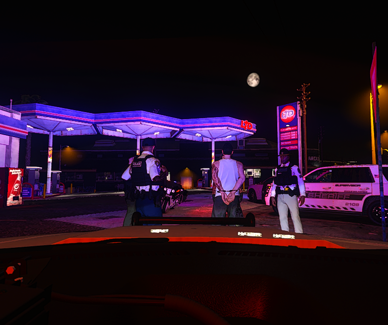 Arrested, Stop trying to run!